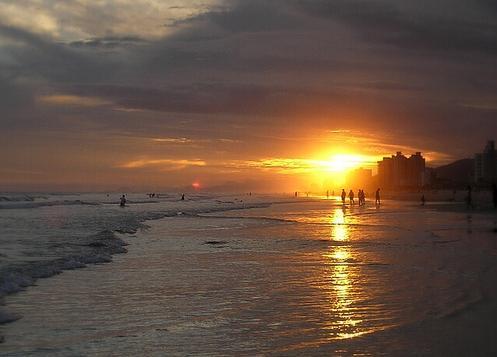 Apartamento Na Praia Grande Bagian luar foto